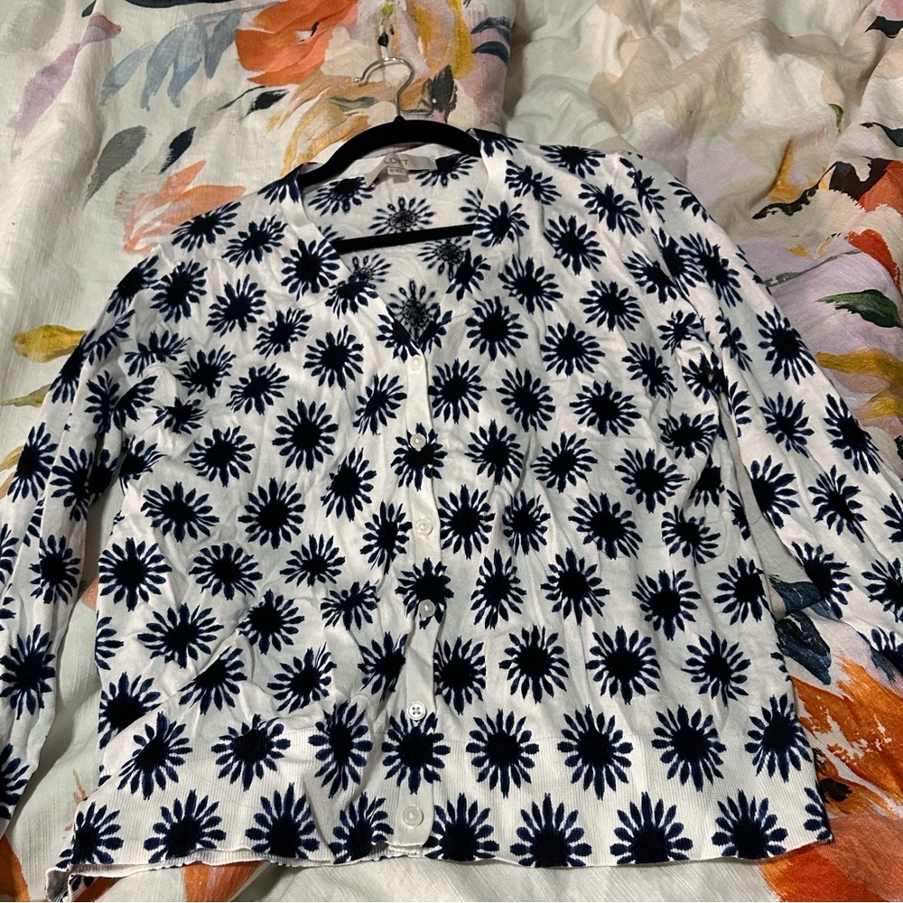 Loft lightweight navy cardigan